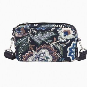 Vera Bradley RFID Convertible  Pouch Crossbody bag Purse Java Navy Camo NWT